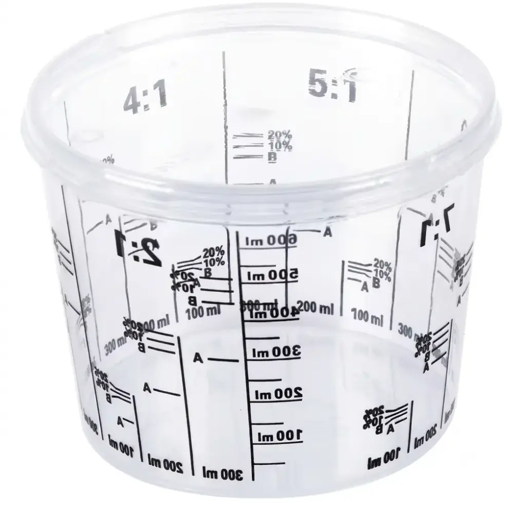 [CUP650] AUTOPLAST VASO MEZCLA 650 CC C/ TAPA ( 600 CC MEZCLA ) UNI