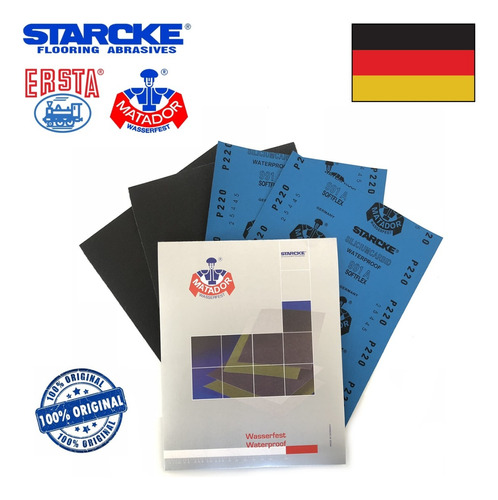 [10X991CP180] Lija al Agua Matador Starcke 10 Unidades ( Gr 80 a 1500 ) (180)