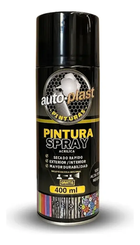 [3181985BUMPER] SPRAY AUTOPLAST BUMPER PLASTICOS NEGRO MATE 400 ml