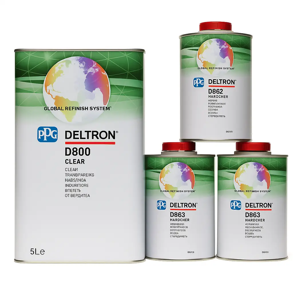 [KITD8008LT] KIT PPG CLEAR D800 + CATA 863 RAPIDO ( 8LT )