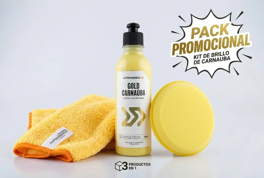 [KITCERAGOLD] Kit Cera Carnauba, Paño y Aplicador